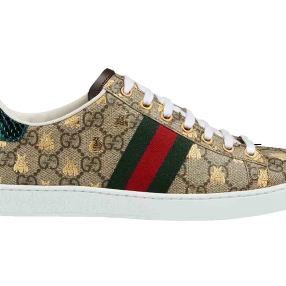 New Gucci Ace GG Supreme 'Bees' shoes